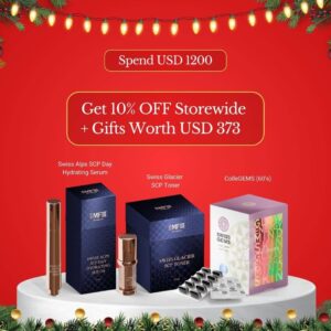 Free Swiss Glacier SCP Toner + ColleGEMS Softgels (60s) + Swiss Alps Free SCP Day Hydrating Serum - Image 1